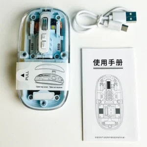 WM30 Wireless Transparent Mouse - Blue